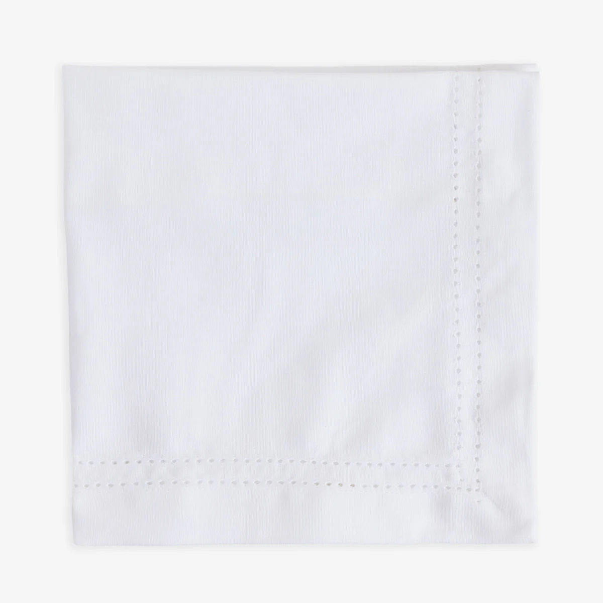 Double Hemstitch Napkins White (Set of 4) - Image 2