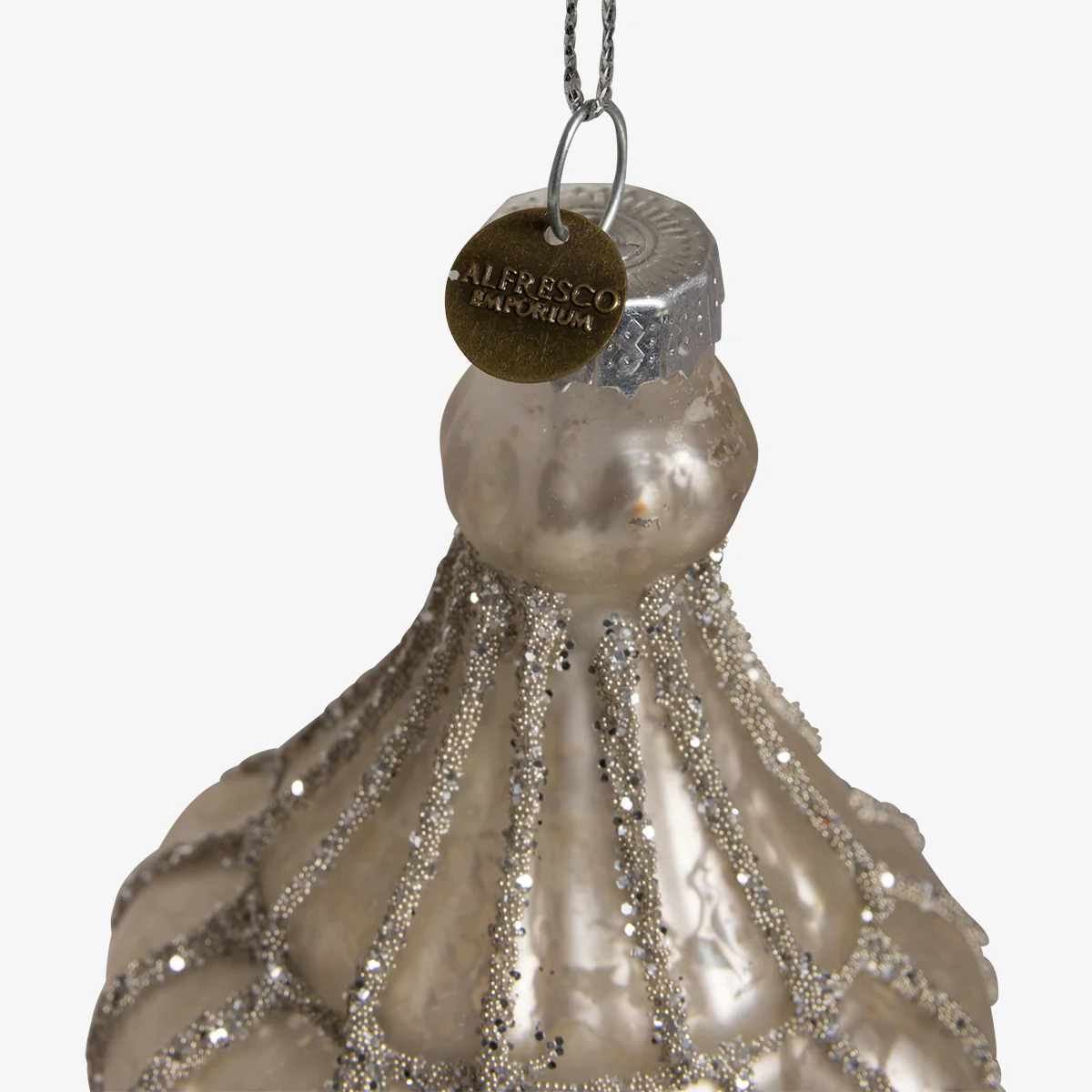Drop Glass Bauble Sets (Medium White) - Image 3