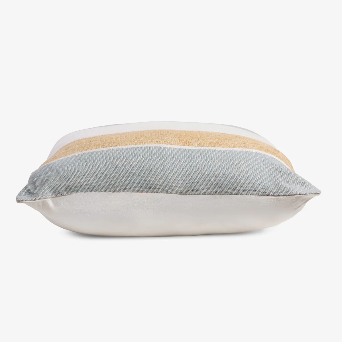 Dune Natural & Light Blue Stripe Cushion Cover - Image 3