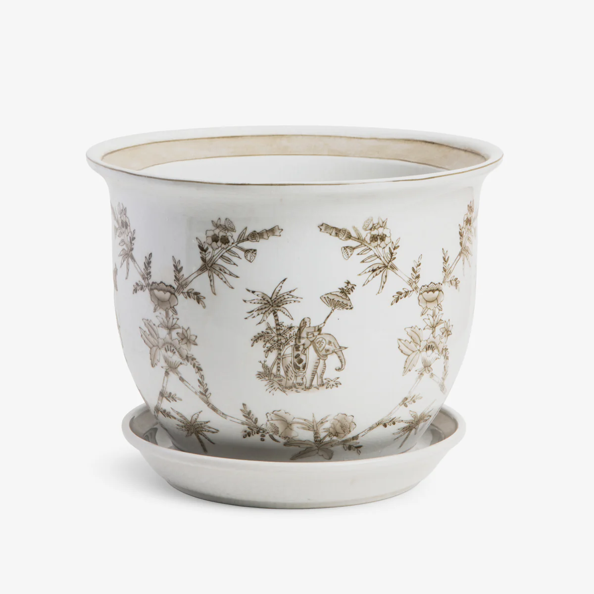 Elephant Planters With Saucer - Image 4
