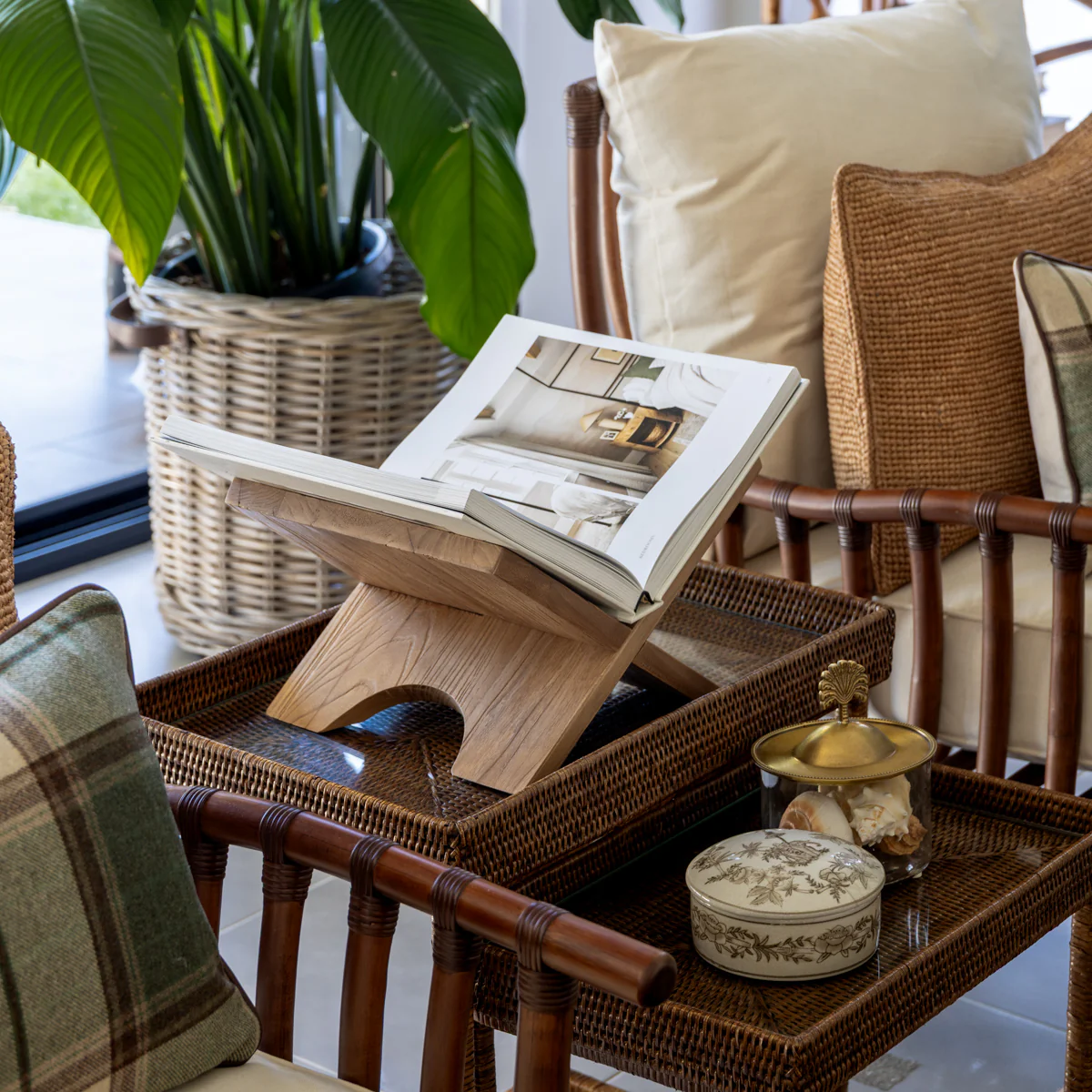 Elm Book Stand (Natural) - Image 3