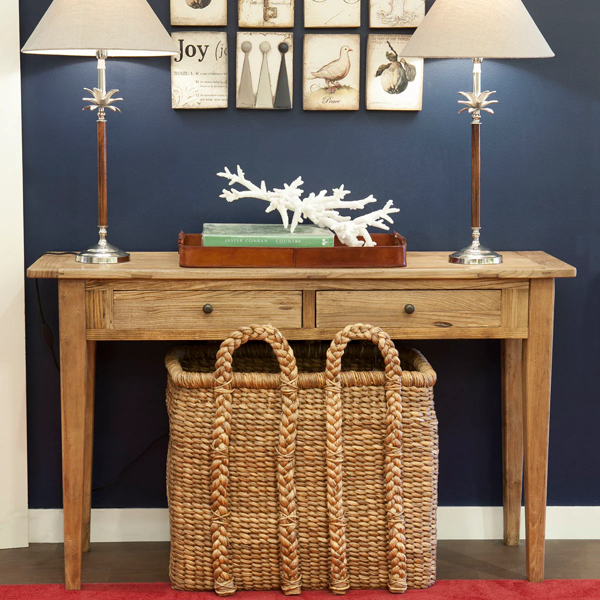 Elm Console Table Two Drawer - Image 2
