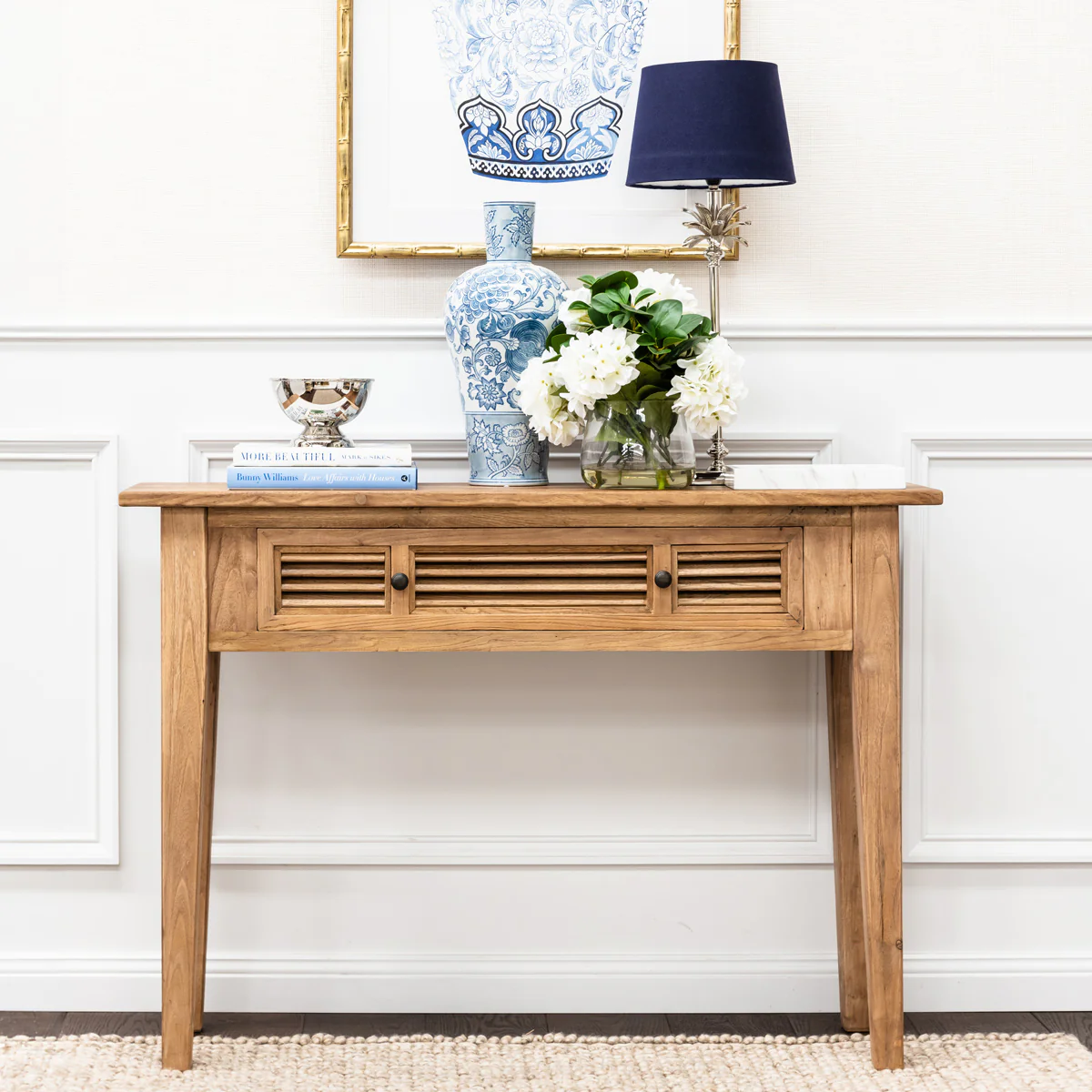 Elm Louvre One Drawer Console Table - Image 2