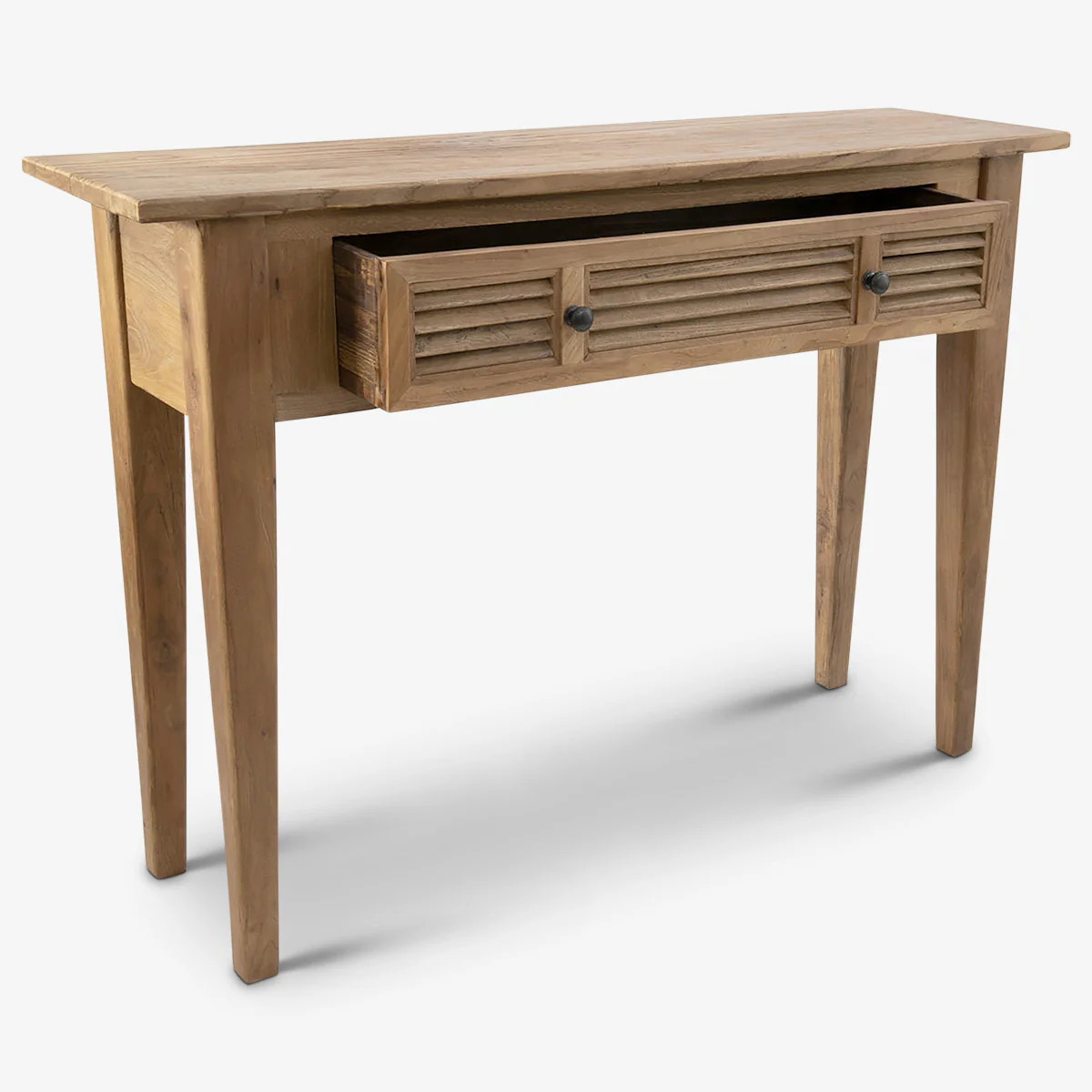 Elm Louvre One Drawer Console Table - Image 3