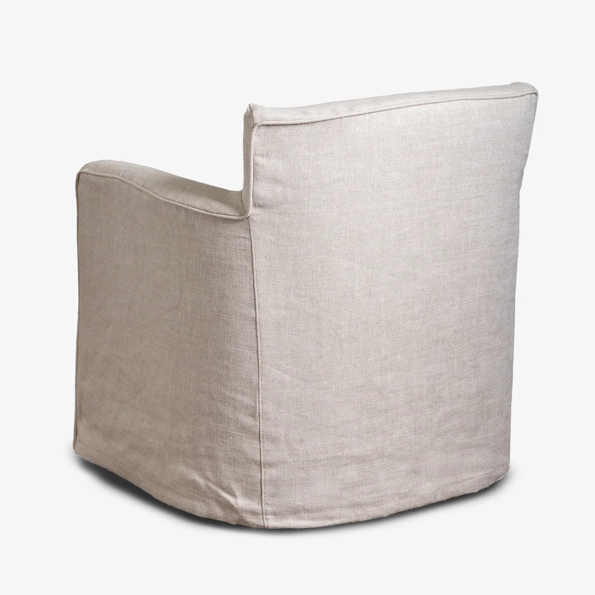 Eloise Swivel Linen Armchair (Latte) - Image 3