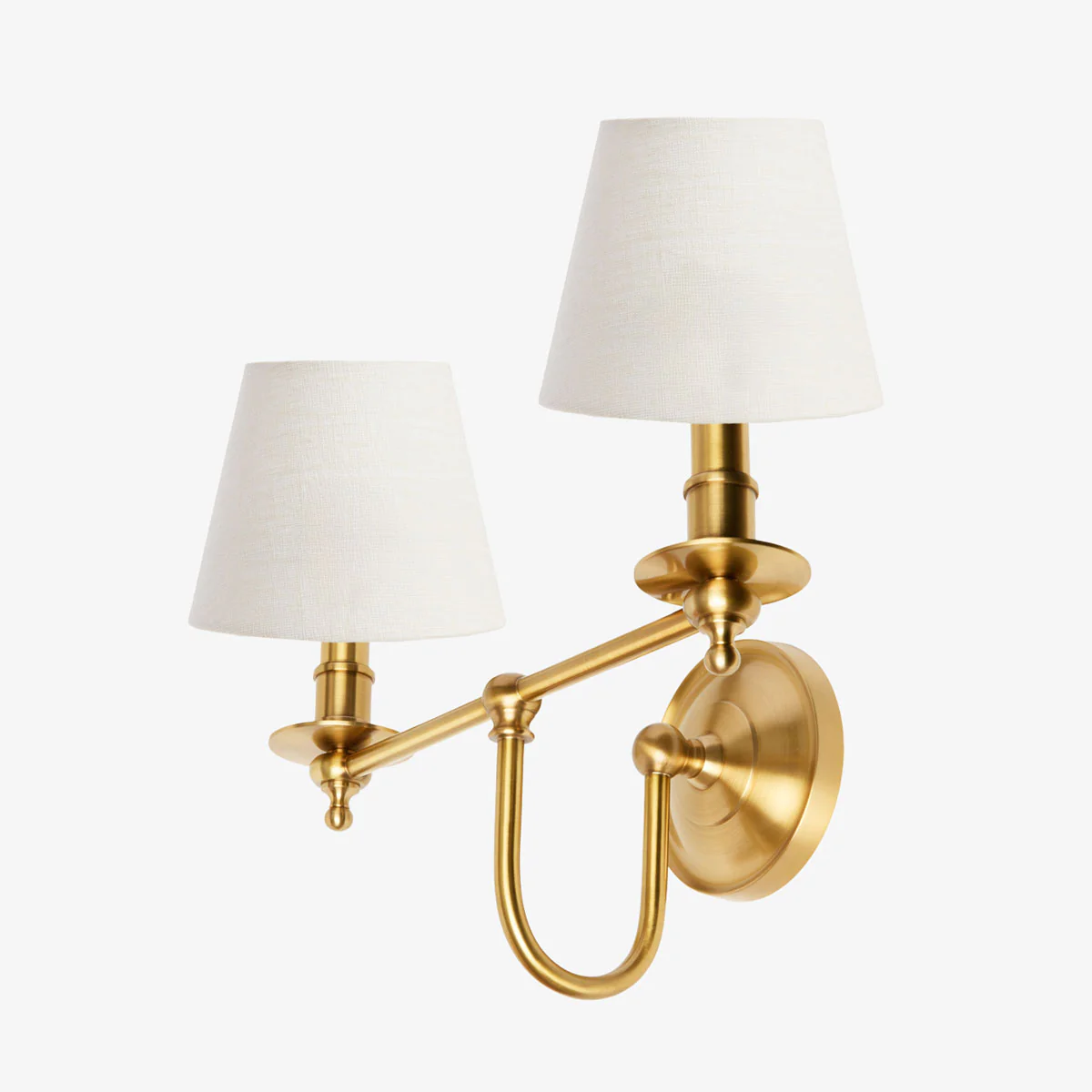 Elsdon Double Wall Lamp (Brass)