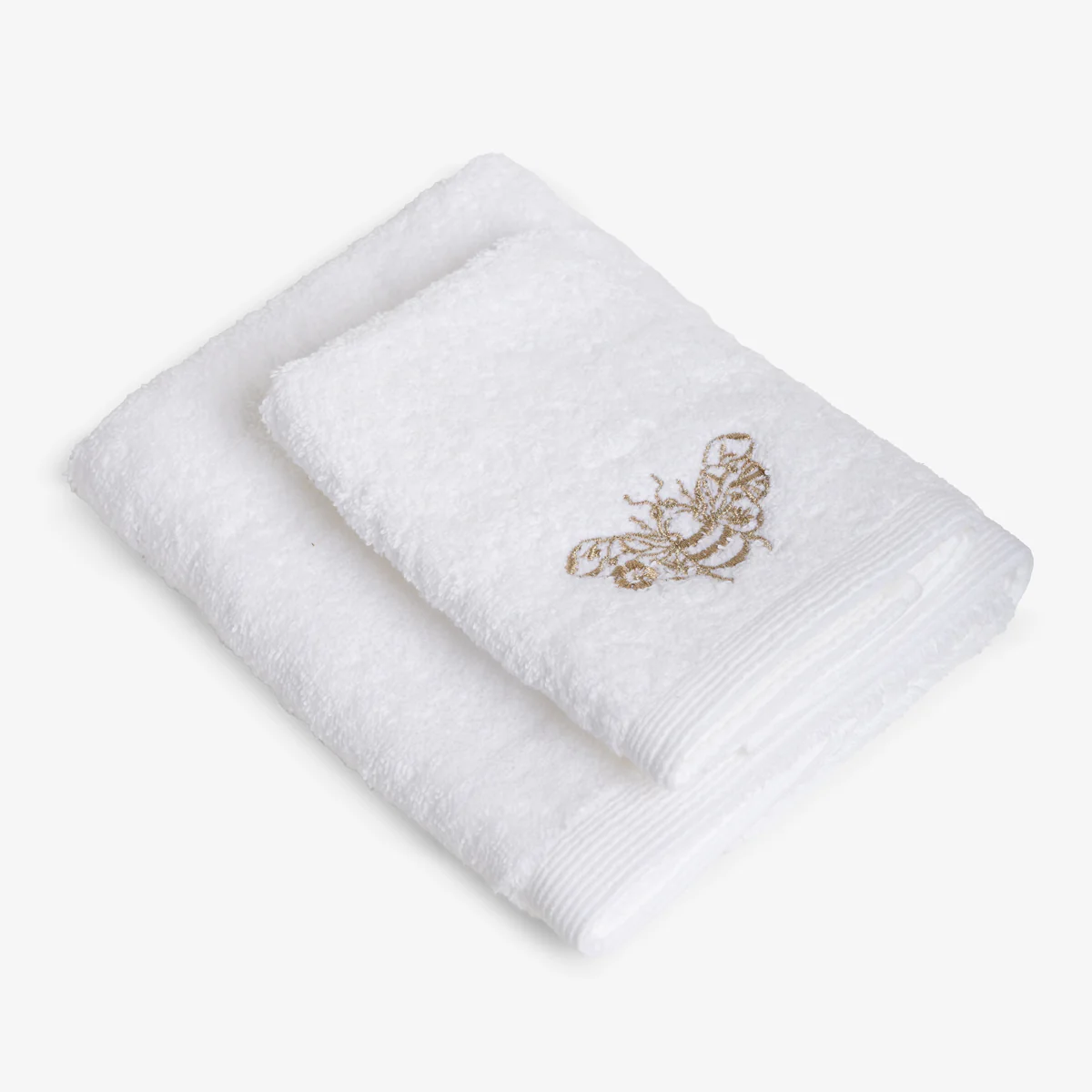 Embroidered Towels (Gold Bee)