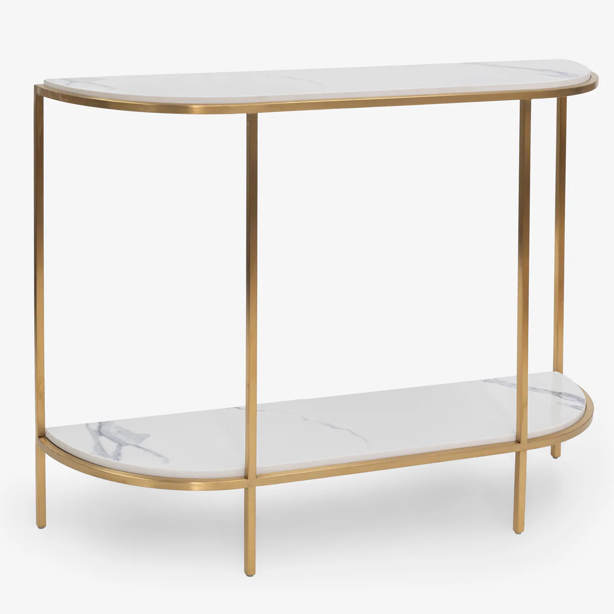 Marble Look Console Table