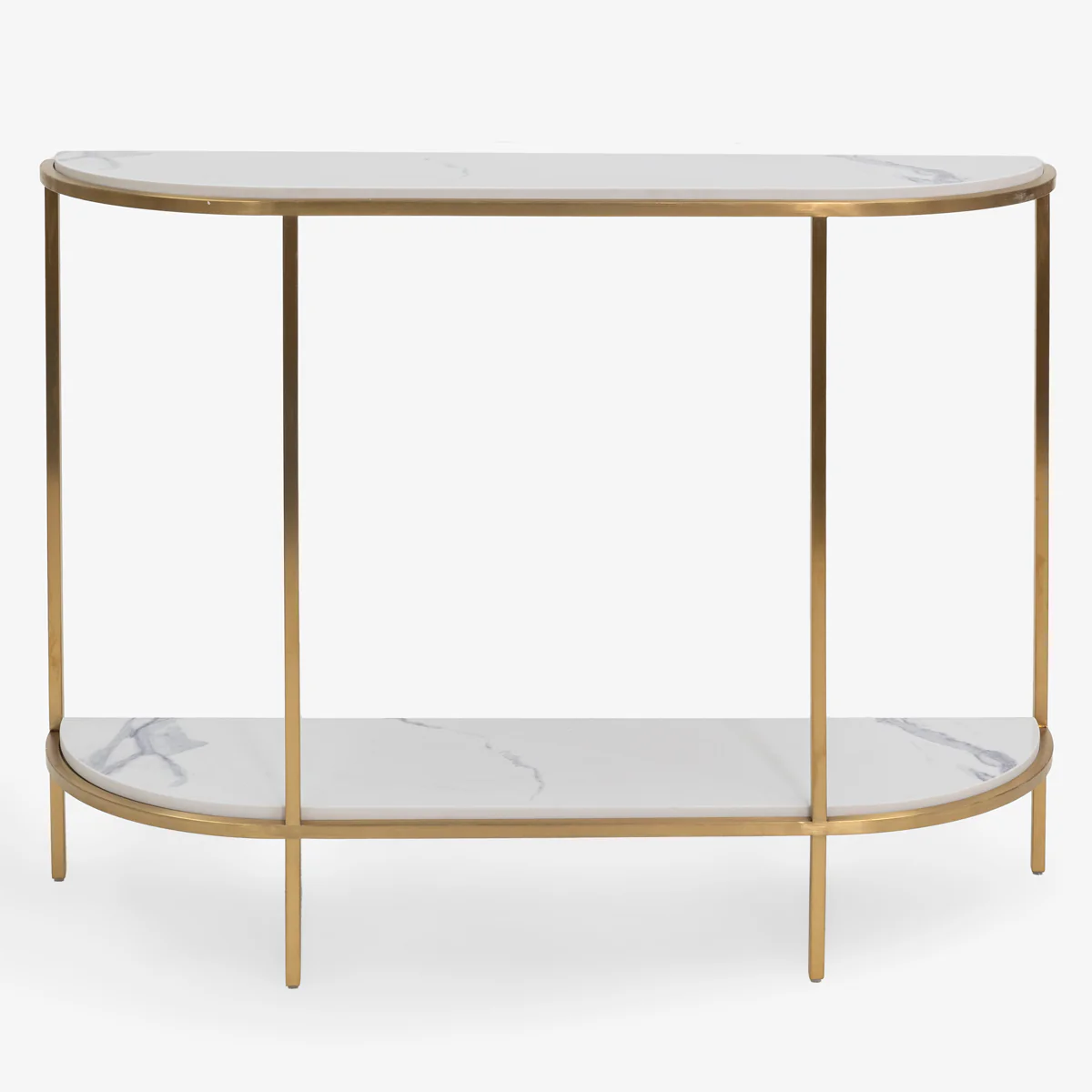 Marble Look Console Table - Image 3