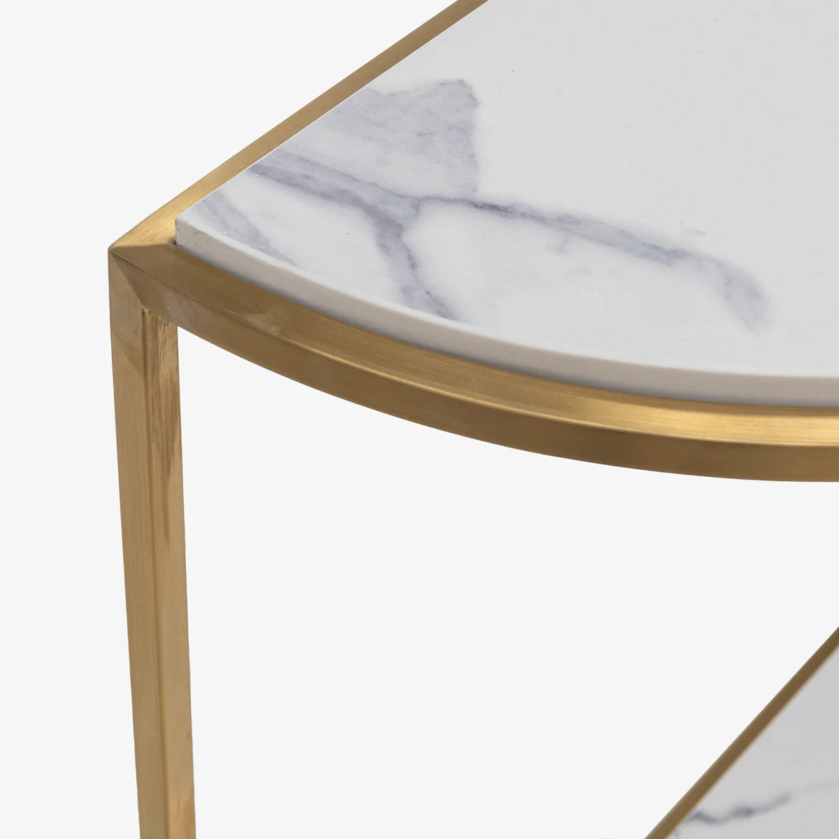 Marble Look Console Table - Image 5