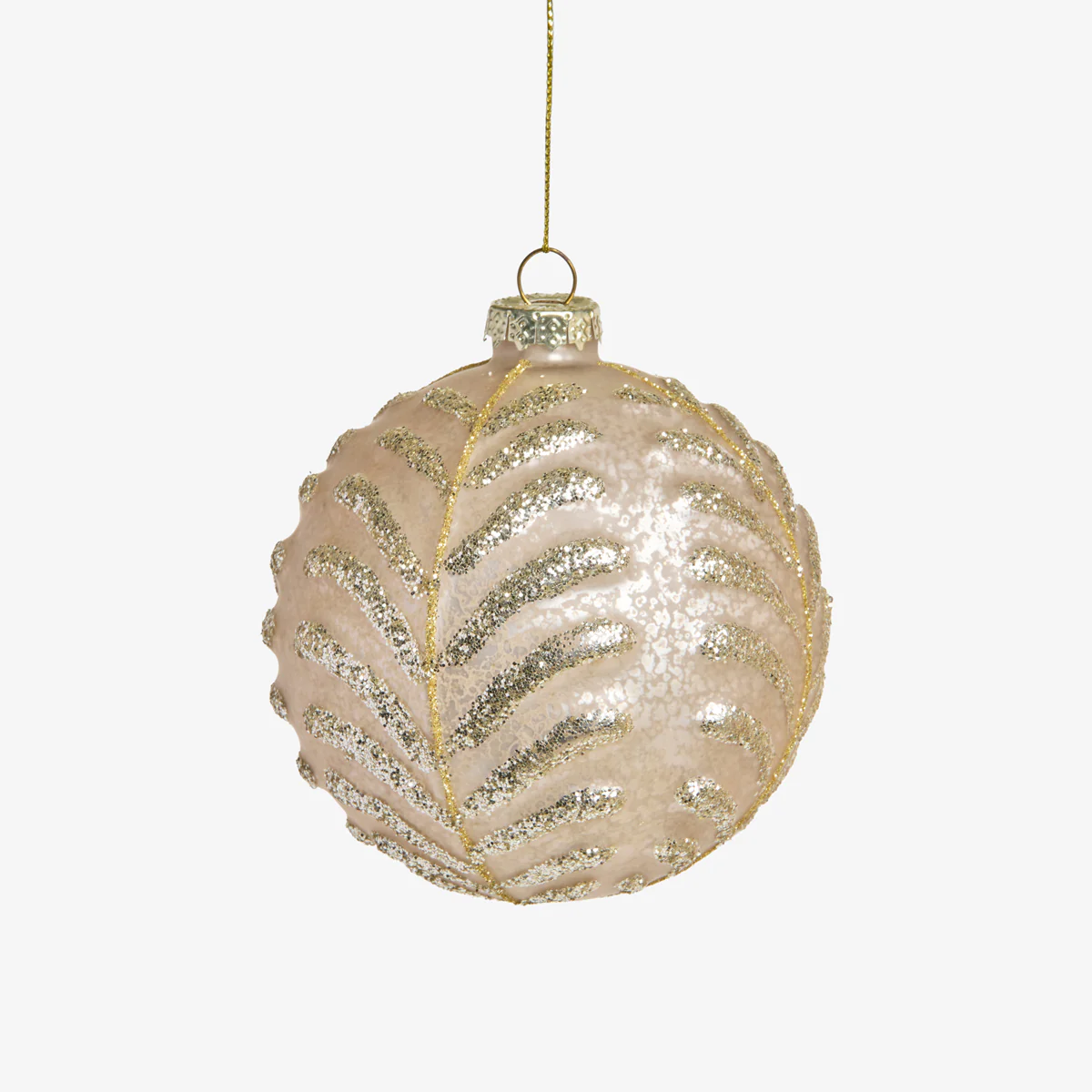 Fern Baubles Set Of 4 (Champagne Gold) - Image 3