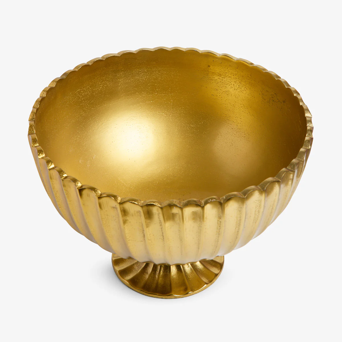 Fluted Round Bowl (Gold) - Image 3