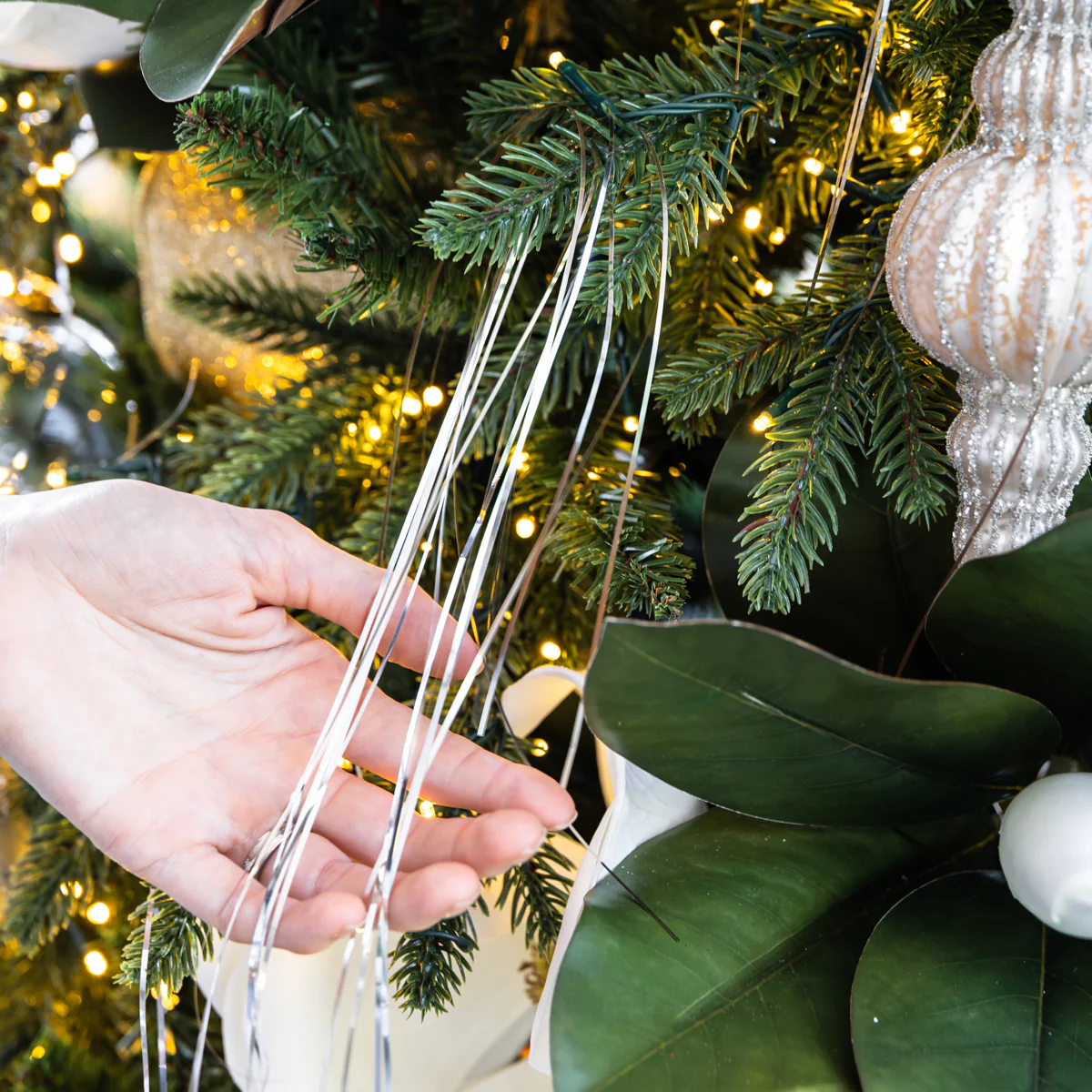 Fringe Tinsel Strands (Silver) - Image 2