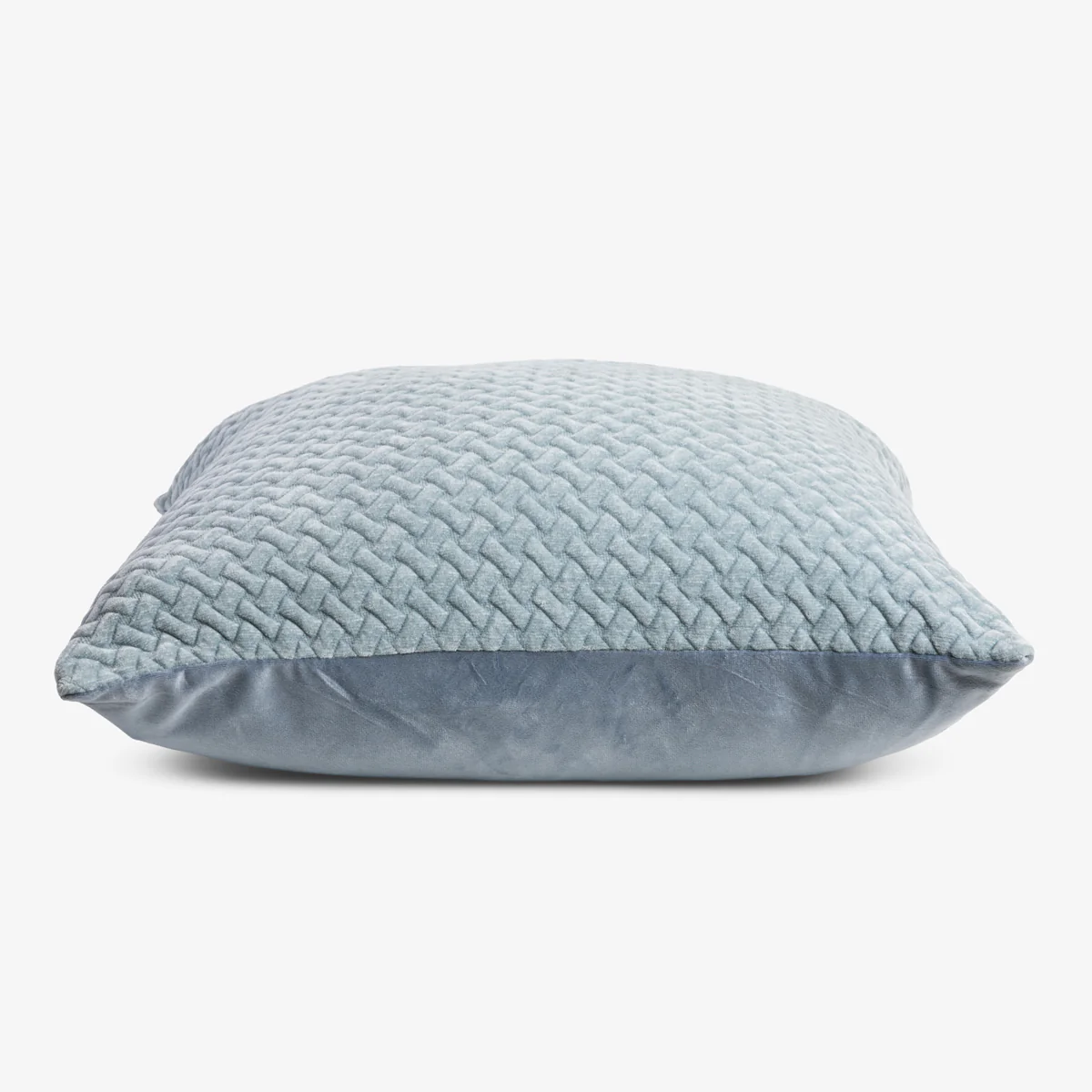 Geo Velvet Cushion Cover Blue - Image 3