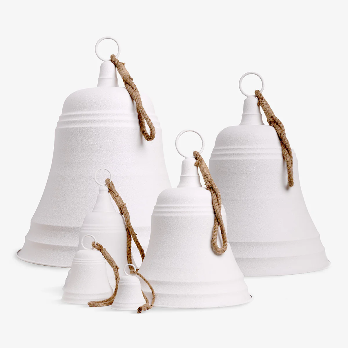 Giant Metal Hanging Bells (White) PRE-ORDER