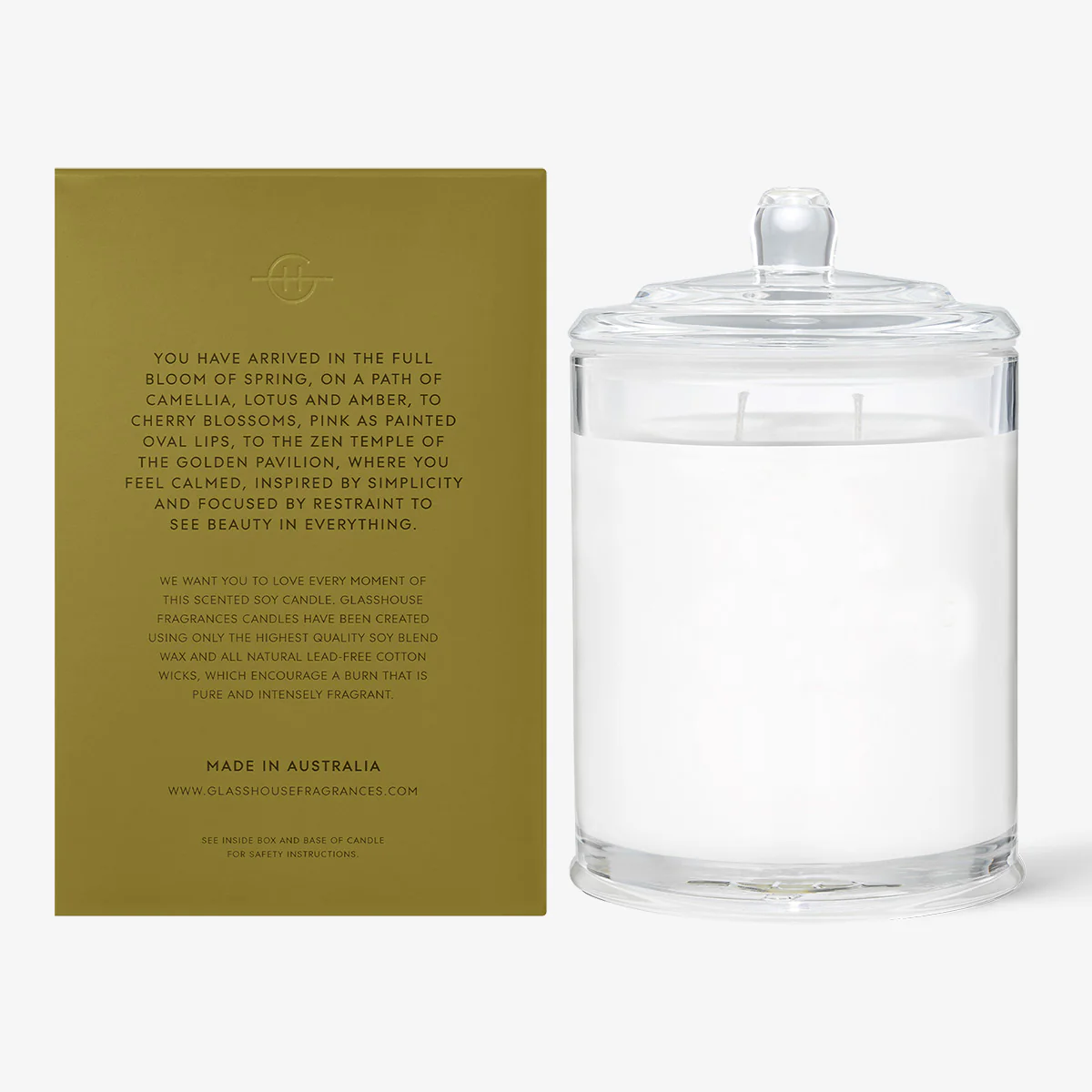 Glasshouse Candle Kyoto In Bloom (Camellia & Lotus) - Image 2