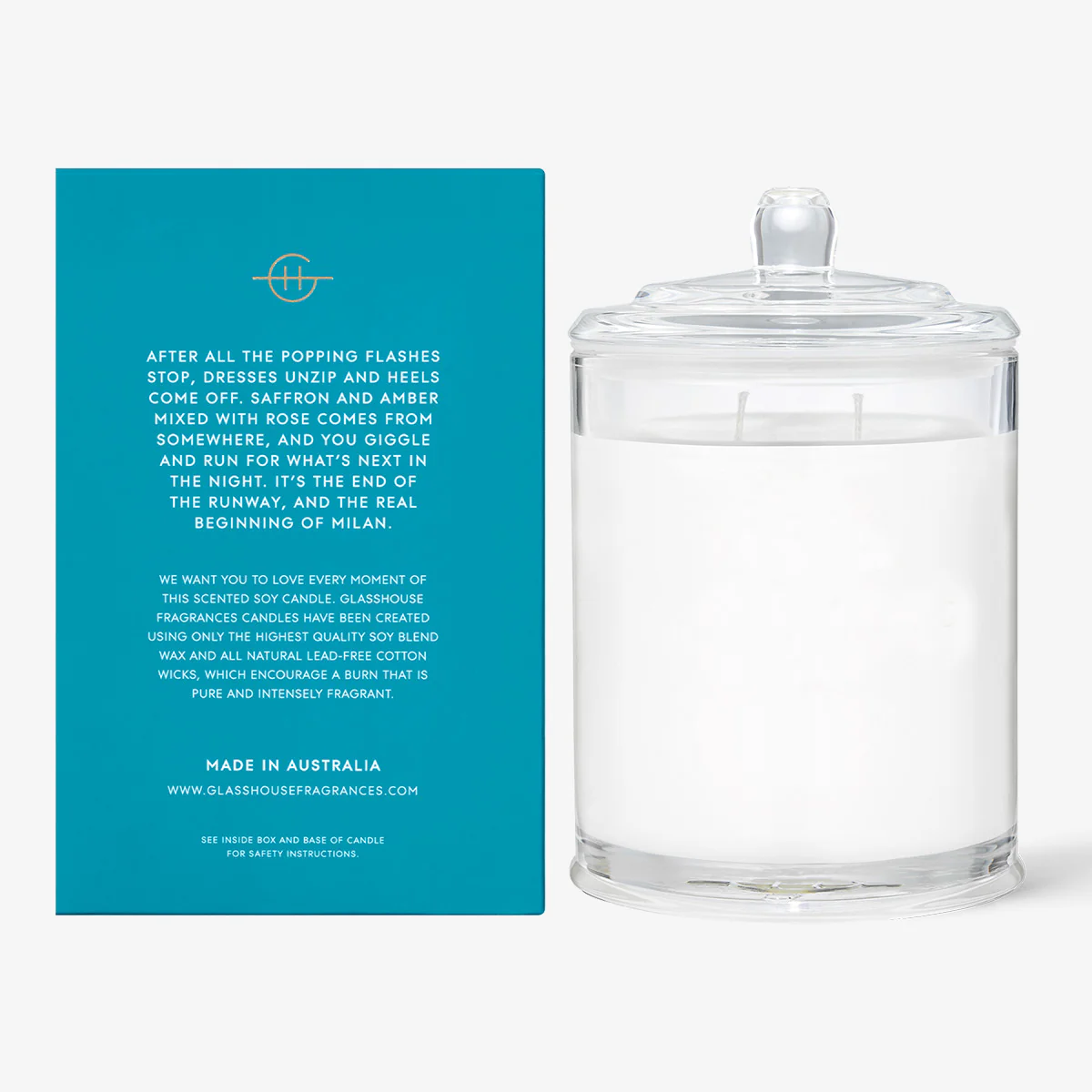 Glasshouse Candle Midnight In Milan (Saffron & Rose) - Image 2