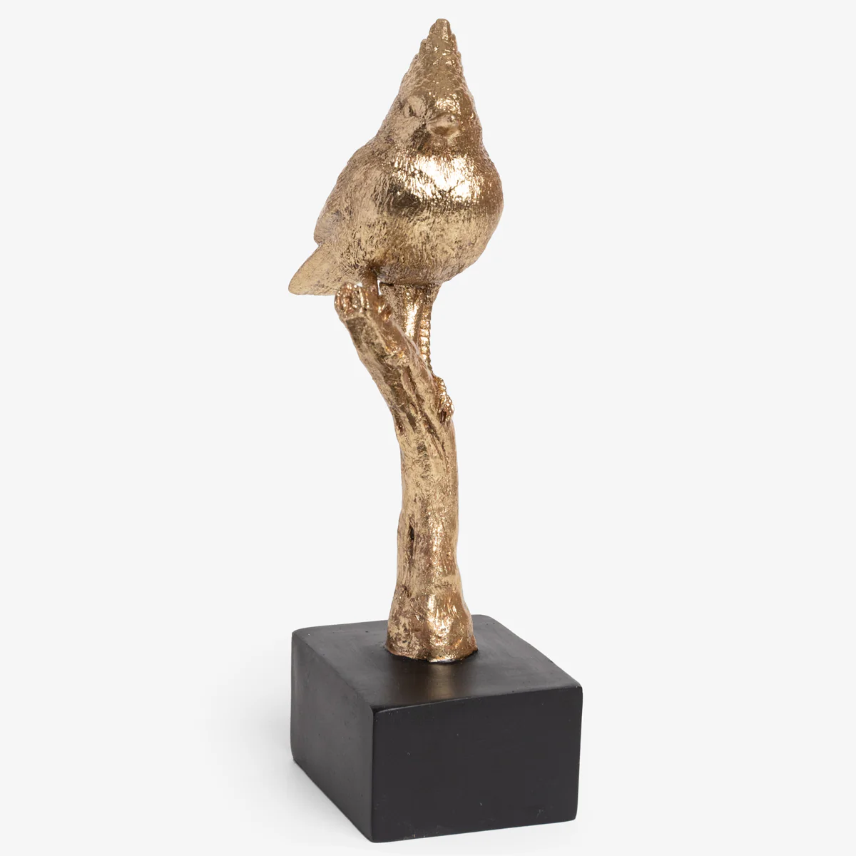 Bird On Branch (Gold, Tail Down)