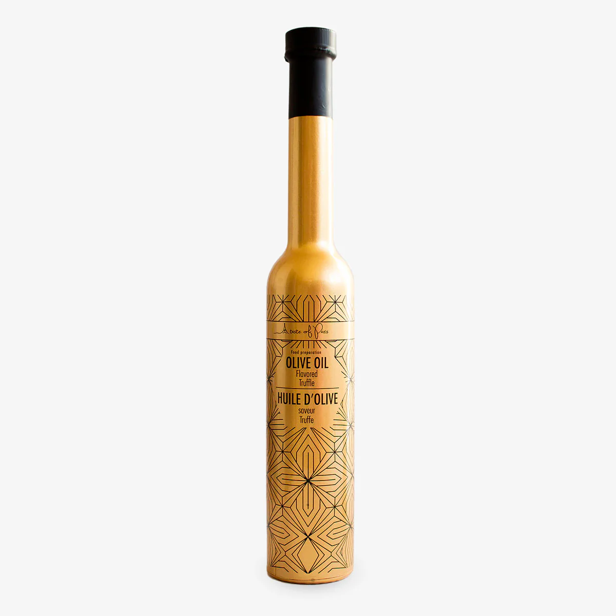 Gourmet Olive Oil with Black Truffle Gold Bottle