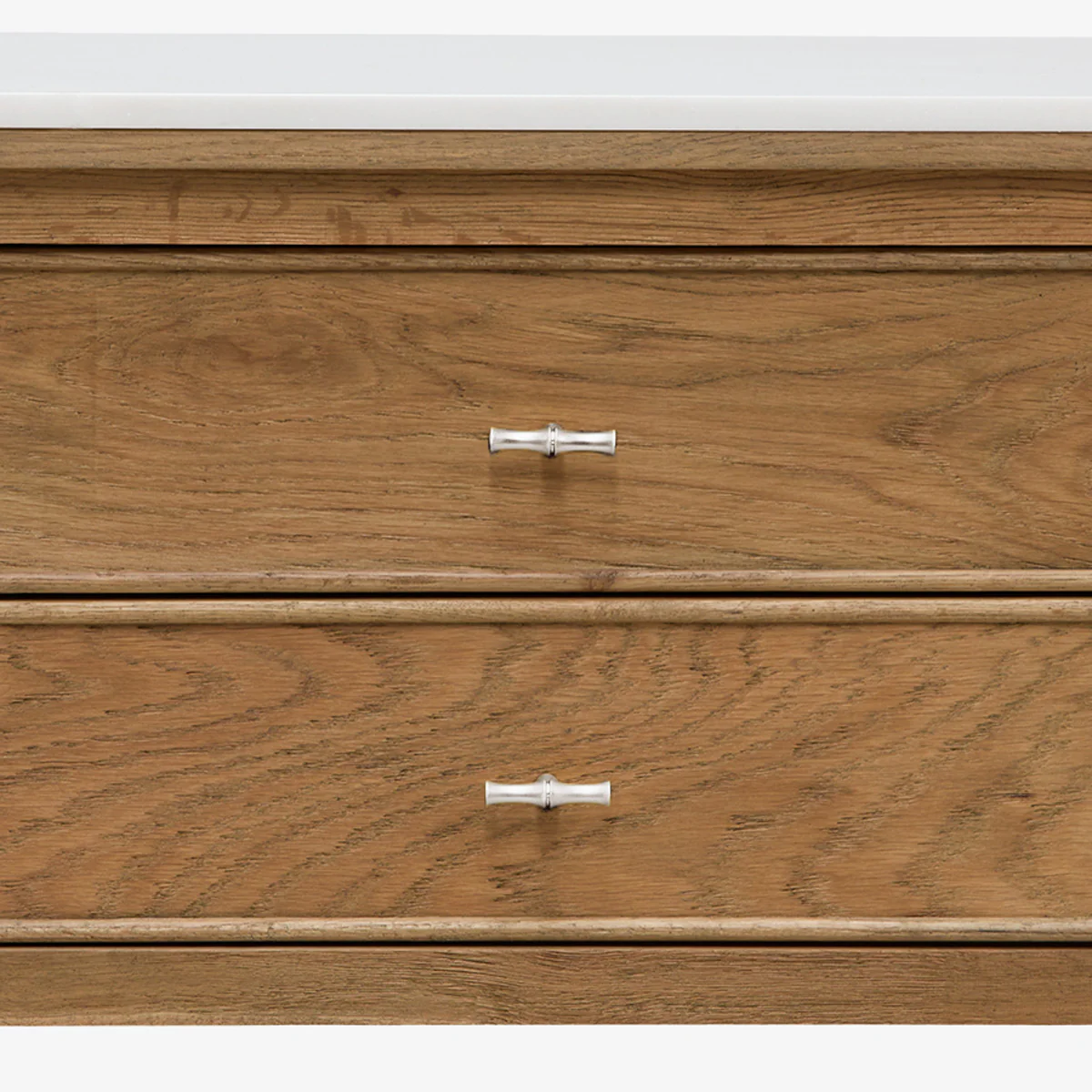 Indira Bedside Table with Marble Top (Oak) - Image 5