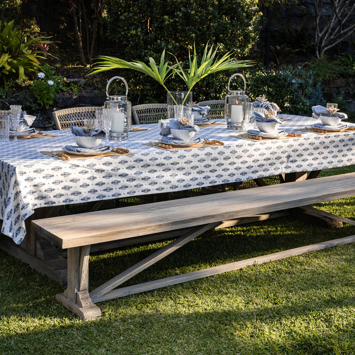 Hampton Outdoor Benches Teak - Image 2