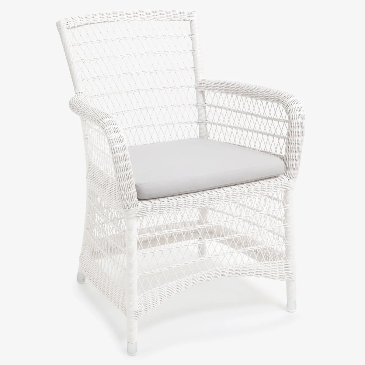 Hampton Outdoor Dining Chair (White/Ecru)