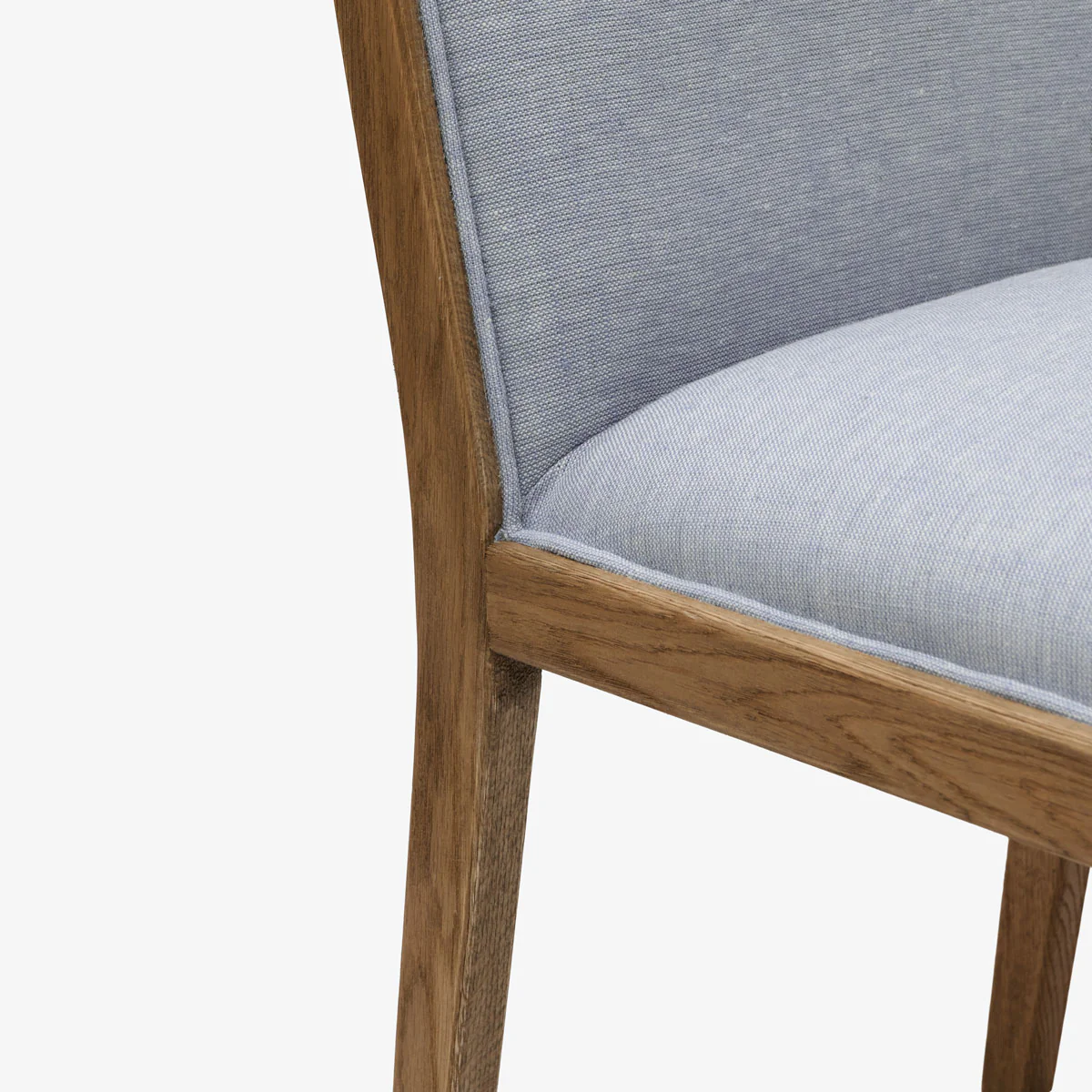 Harper Oak Dining Chair (Duck Egg Blue) - Image 4
