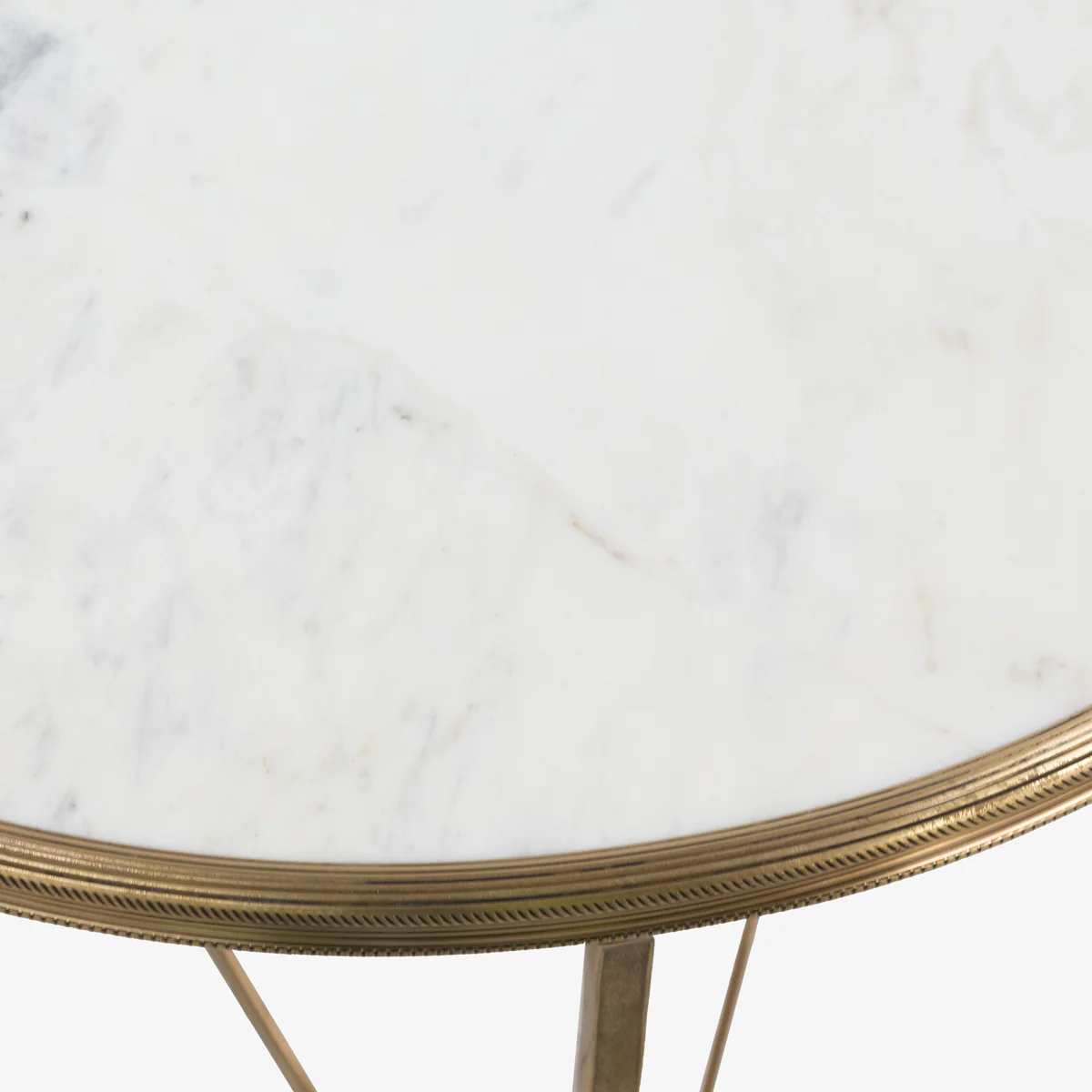 Hepburn Brass & Marble Side Table - Image 4