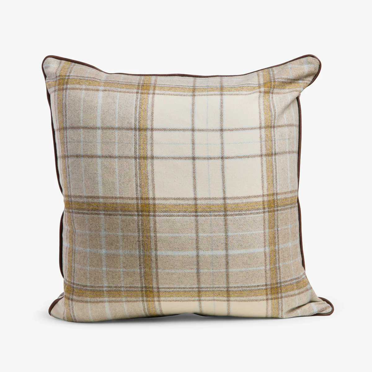 Highland Tartan Cushion Cover (Natural)