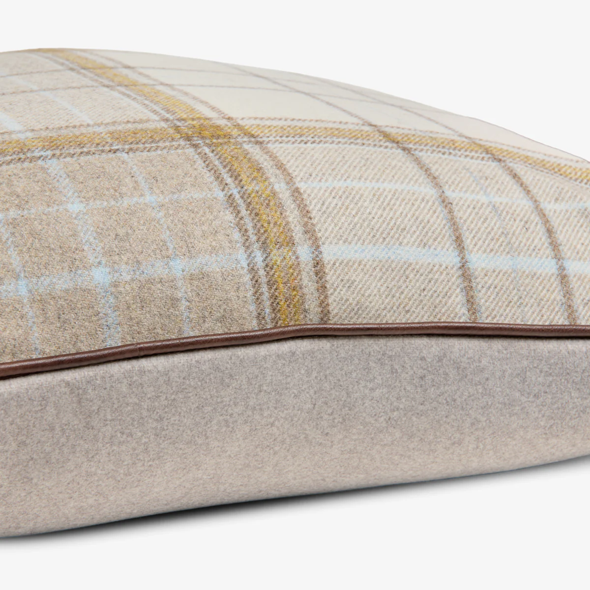 Highland Tartan Cushion Cover (Natural) - Image 4