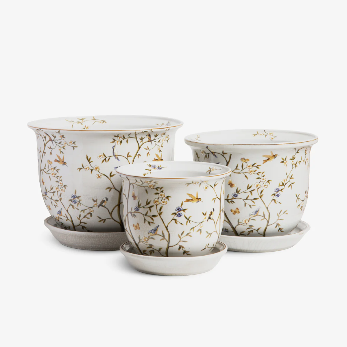 Hummingbird Planters With Saucer