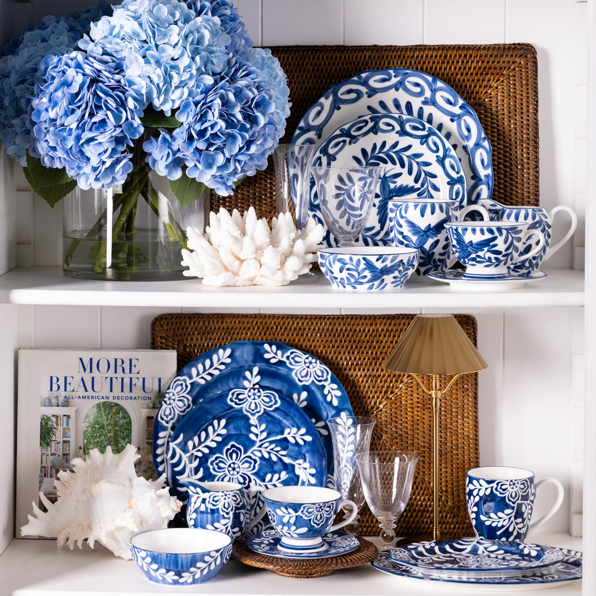 Indigo Bloom Floral Dinnerware - Image 2