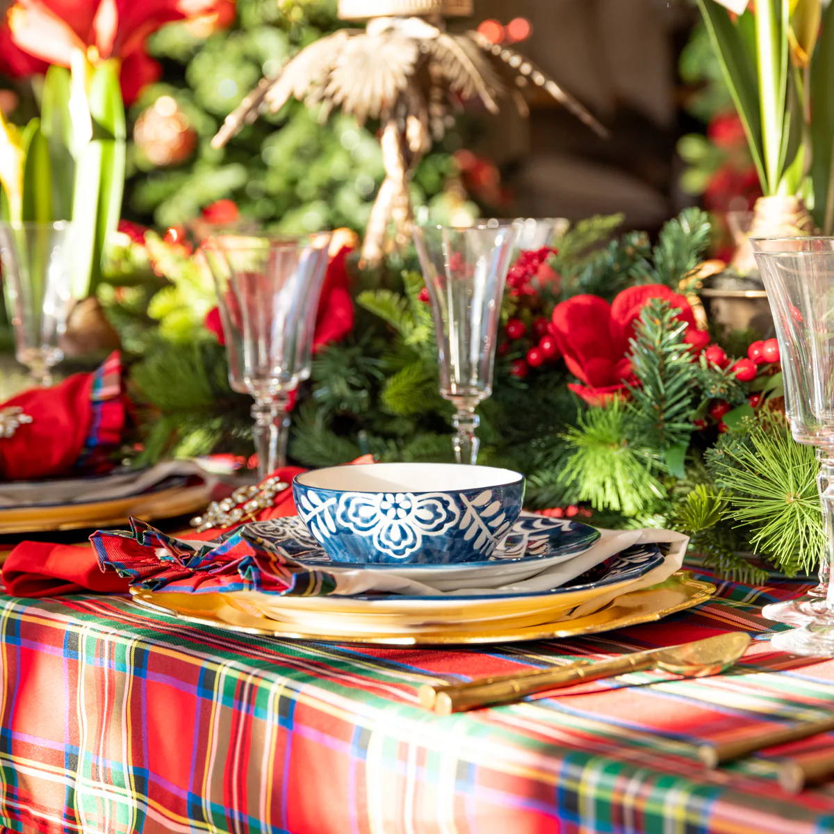 Indigo Bloom Floral Dinnerware - Image 4