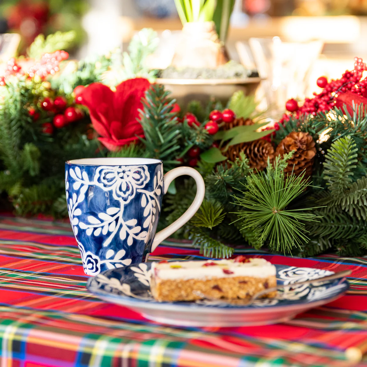 Indigo Bloom Floral Mug - Image 2