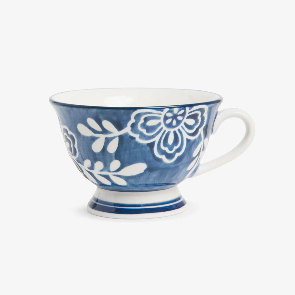 Indigo Bloom Floral Tea Cup & Saucer - Image 3