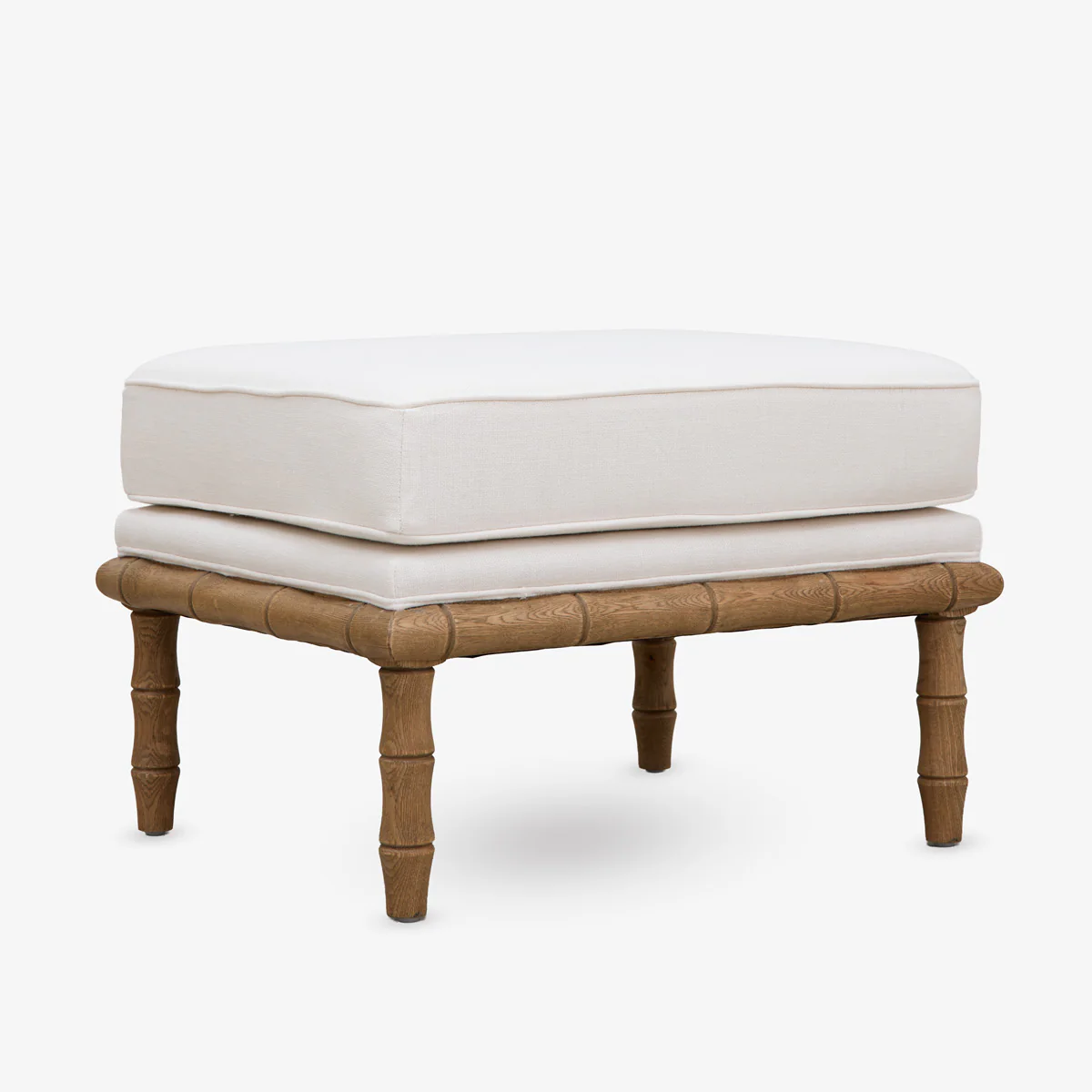 Indira Bamboo Ottoman (Oak)