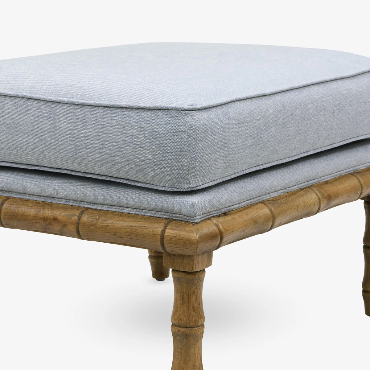 Indira Bamboo Ottoman (Oak & Duck Egg Blue) - Image 4