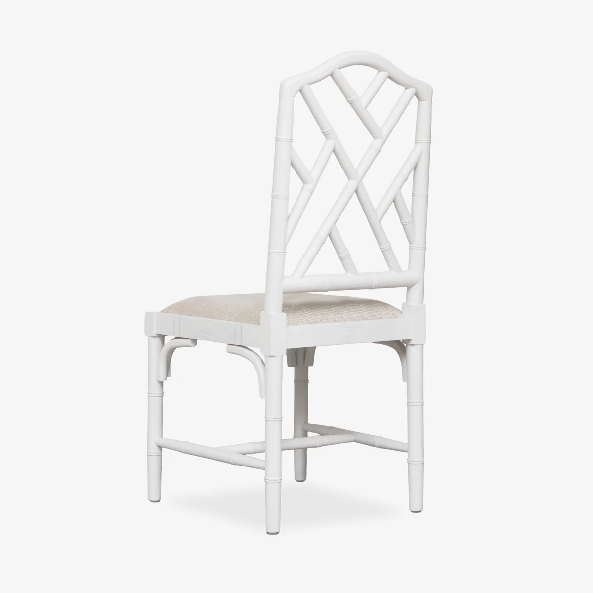 Indira Chinoiserie Dining Chair (White) - Image 2
