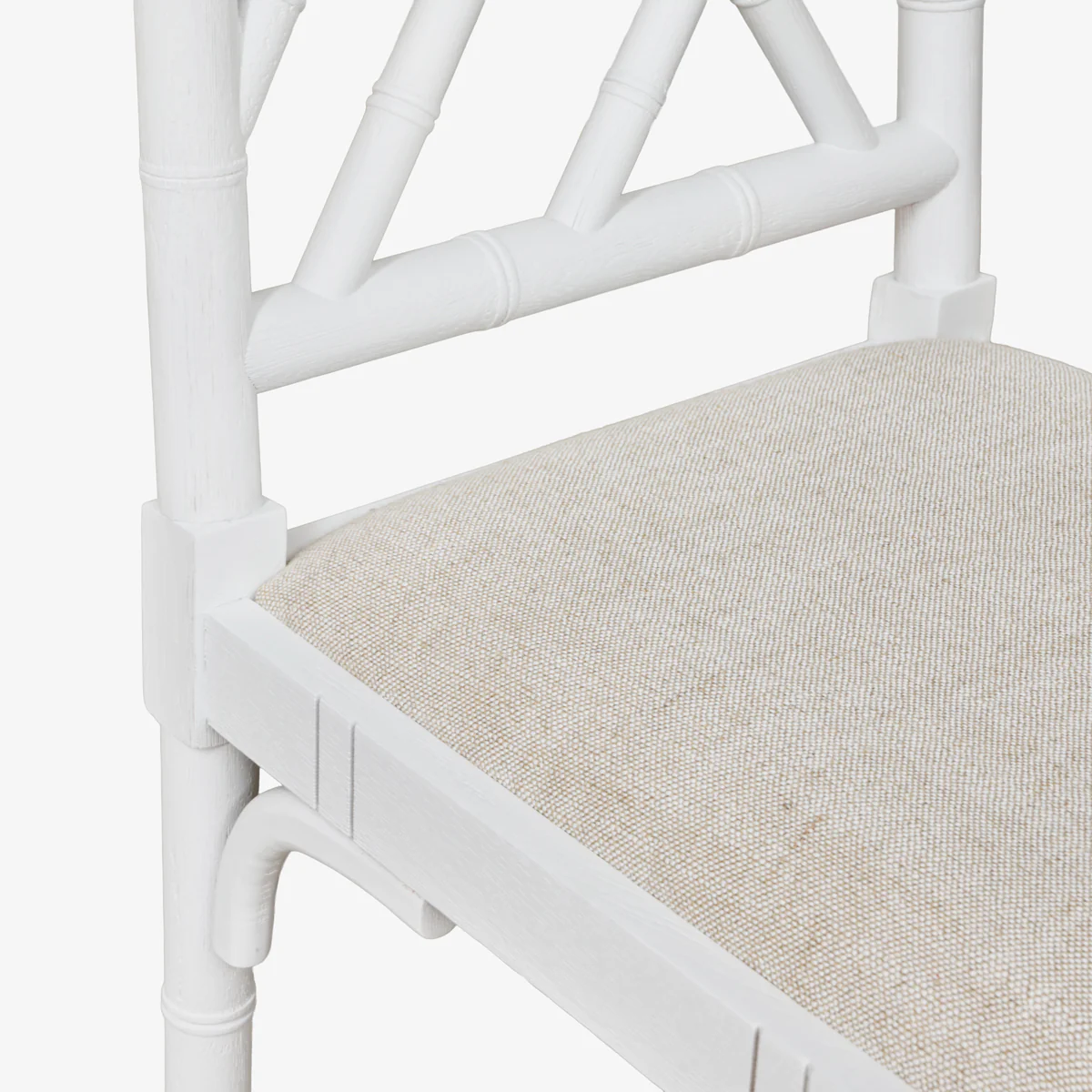 Indira Chinoiserie Dining Chair (White) - Image 3
