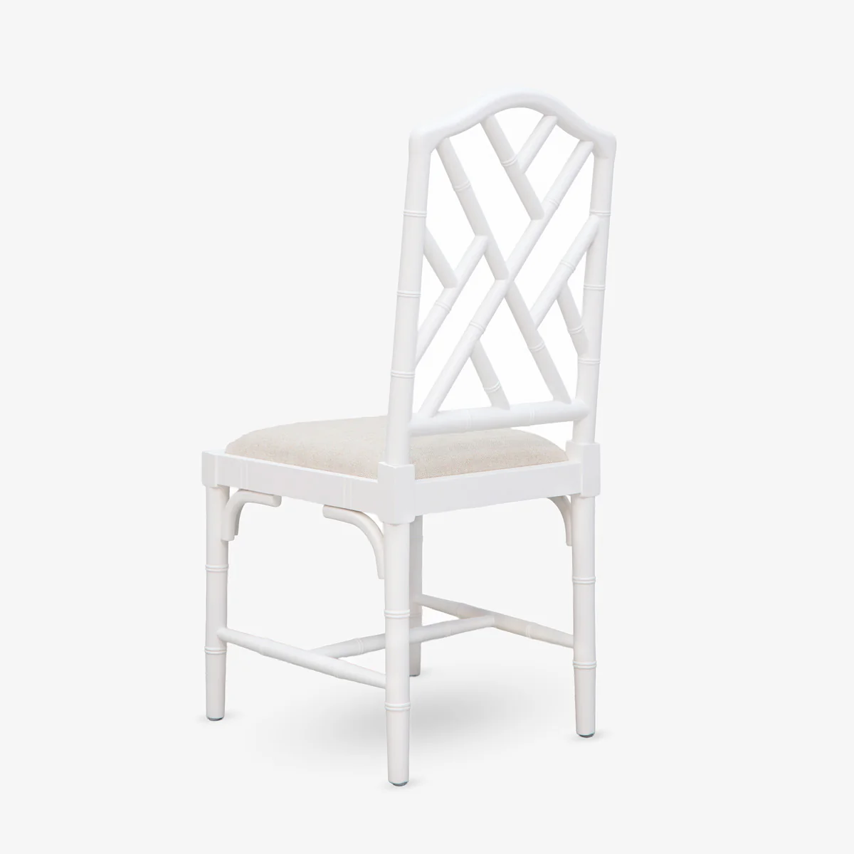 Indira Chinoiserie Dining Chair (White) - Image 4