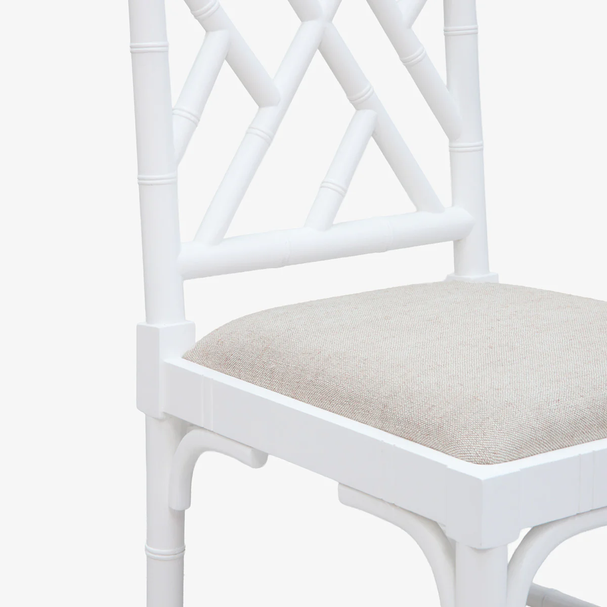 Indira Chinoiserie Dining Chair (White) - Image 5
