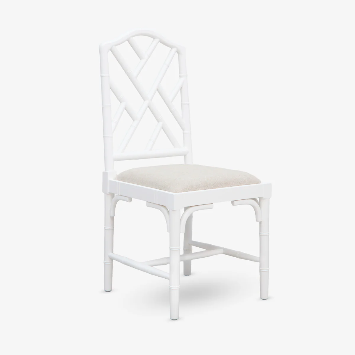 Indira Chinoiserie Dining Chair (White) - Image 6