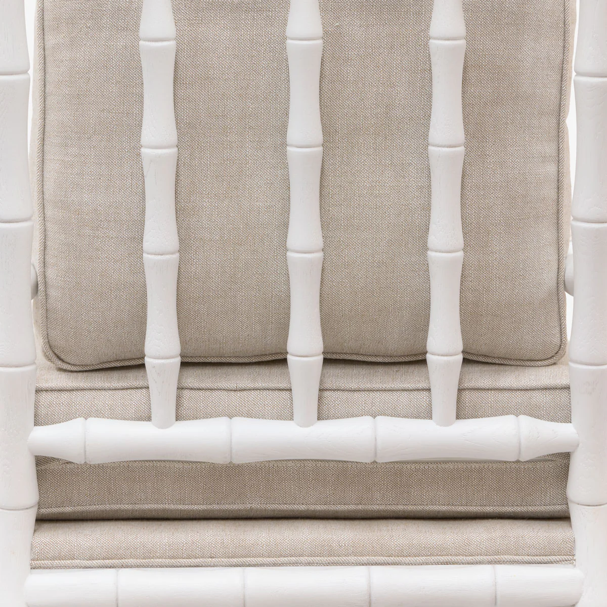 Indira White Bamboo Armchair (Natural) - Image 4
