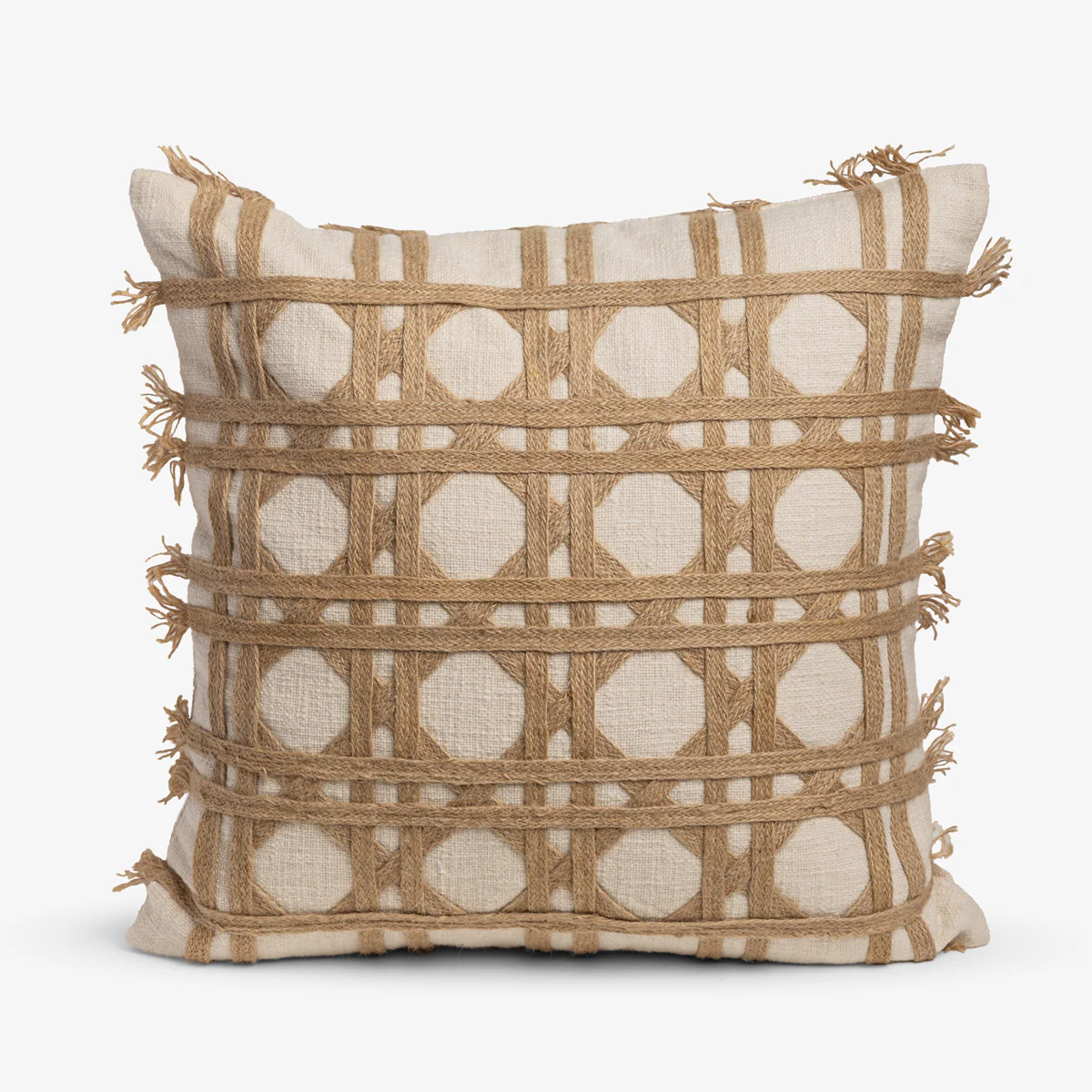 Jute Braid Cushion Cover