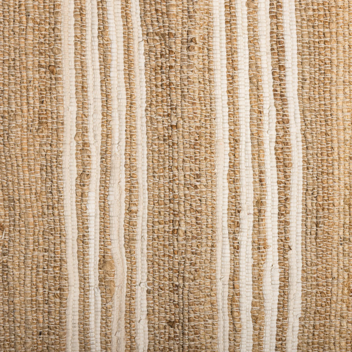 Jute Stripe Rugs With Tassels (Natural) - Image 3