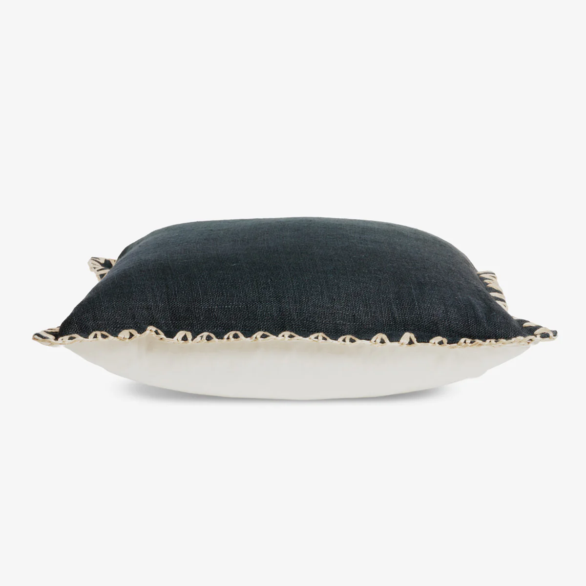 Kimberley Navy Blue Linen Cushion Cover - Image 4