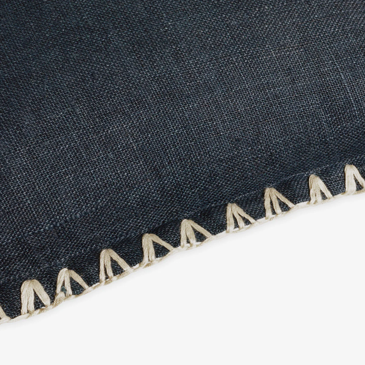 Kimberley Navy Blue Linen Cushion Cover - Image 5