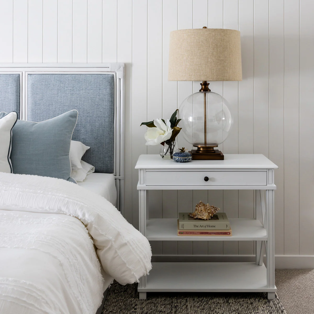 Lakeside Side Table White Large - Image 2