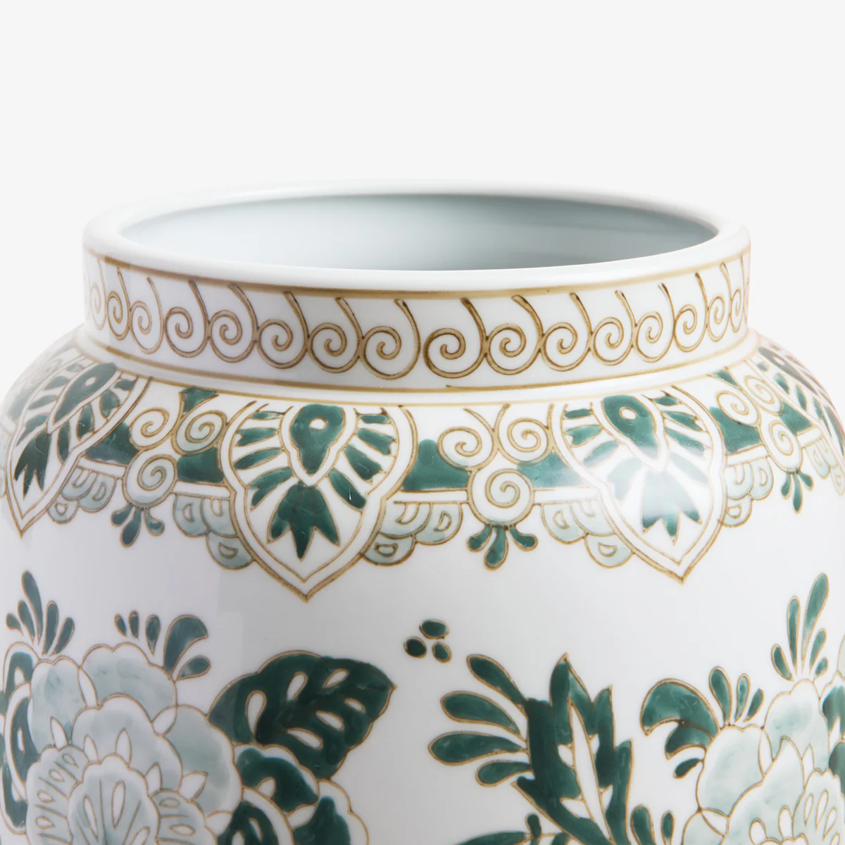 Lauren Green Ceramic Floral Vase - Image 4