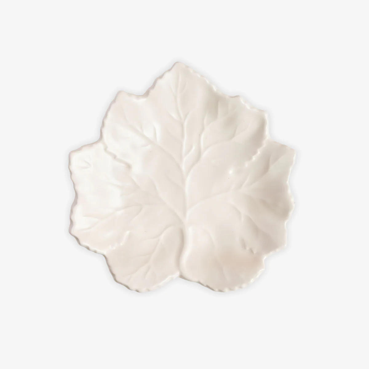 Leaf Bowl & Plate Ivory - Image 4
